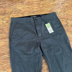 Goodfellow & Co Hennepin Tech Slim Charcoal Gray Chino Pants 36x32 NEW